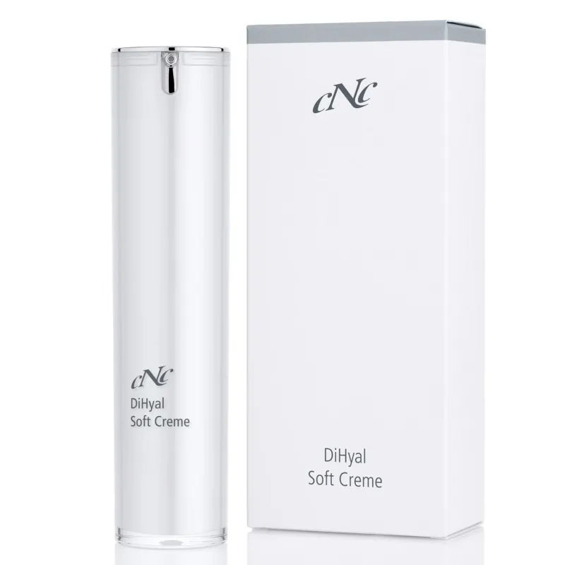 CNC classic plus DiHyal Soft Creme – Hyaluronsäure, Rotalge, Macadamianussöl und Vitamine stärken die Hautbarriere., 50ml