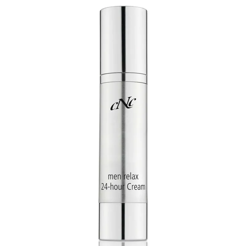 CNC men relax 24-hour Cream – leichtes Creme-Gel mit Duo-Funktion nicht nur als Gesichtspflege sondern auch als After Shave ideal geeignet., 50ml