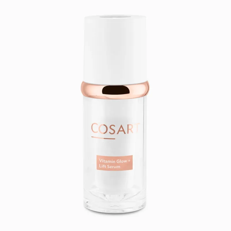 COSART Vitamin Glow +Lift Serum – mit Vitamin C & Hyaluron, 15ml, Pipettenflasche