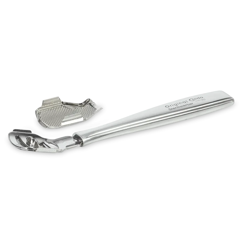 CREDO Hobel Metall, rostfrei, sterilisierbar, 1stk, mit Raspelaufsatz