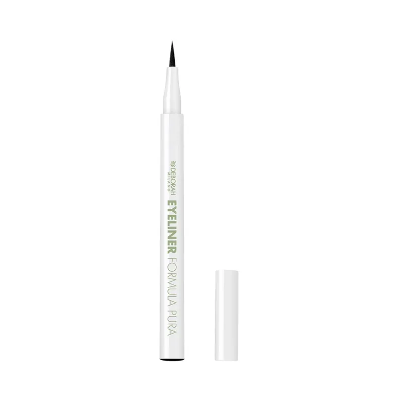 DEBORAH MILANO Formula Pura Eyeliner – Der Eyeliner ist wischfest und verschmiert nicht. Die geschmeidige, ergonomische Filzspitze sorgt für klar definierte Linien., 1St., black