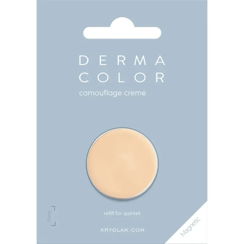 DERMACOLOR Camouflage Creme Nachfüller D1W – magnetisch 27 mm, 1-5g, Verpackung
