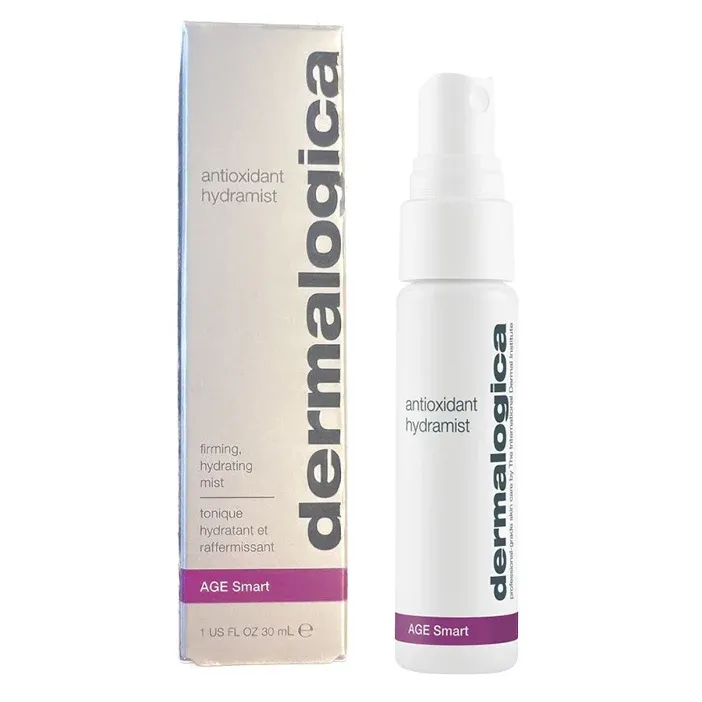 DERMALOGICA AGE smart Antioxidant HydraMist – Weißer Tee, Süßholz und Beta-Glukan schützen vor den Ursachen der Hautalterung., 30ml, box und Spender
