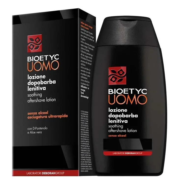 DERMOLAB UOMO soothing aftershave lotion – Frische Lotion zum Auftragen nach der Rasur, um die Haut zu erfrischen und Rötungen zu vermeiden. Für alle Hauttypen., 120ml