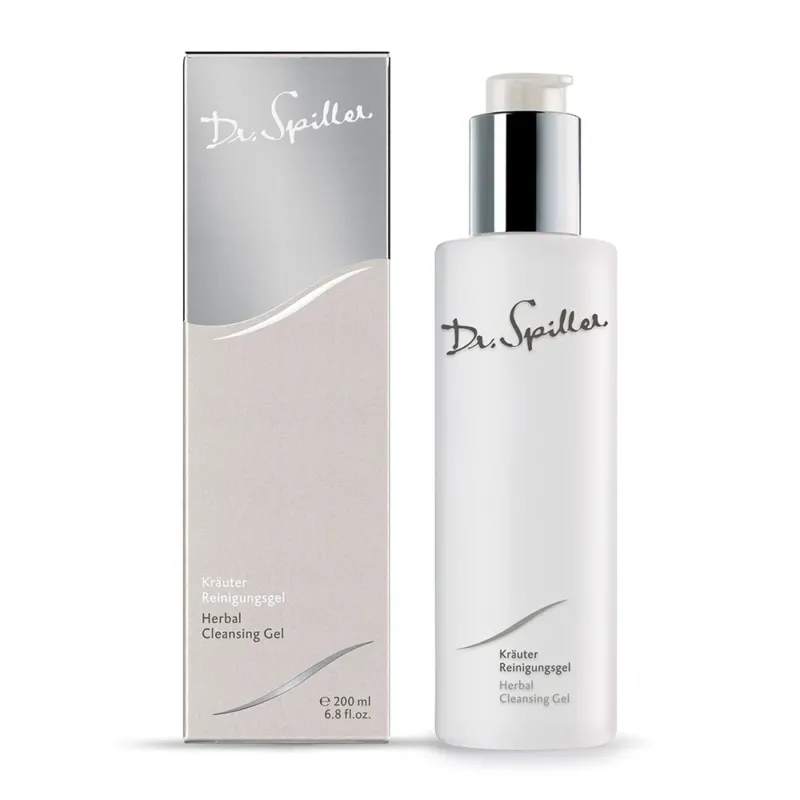 DR SPILLER Kräuter Reinigungsgel Umverpackung und Spender, 200 ml