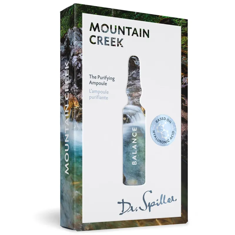 DR SPILLER Mountain Creek - Balance - The Purifying Ampoule – Wirkstoffampulle für unreine Haut, 7 x 2 ml, Umverpackung