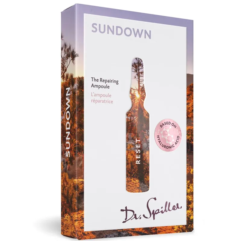 DR SPILLER Reset - Sundown - The Repairing Ampoule – Umverpackung, 7 x 2 ml