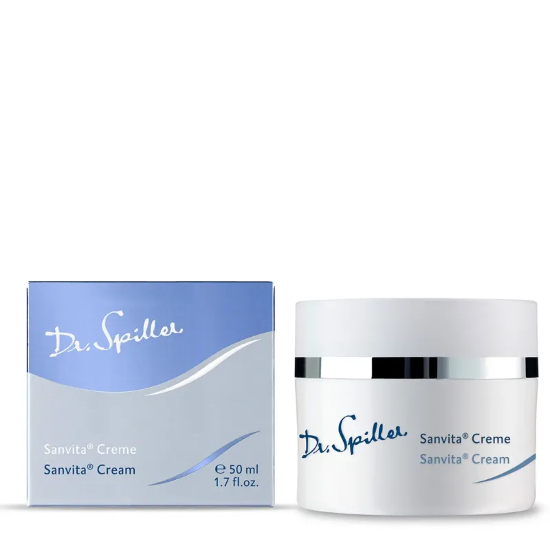 DR SPILLER Sanvita® Creme Tiegel und Umverpackung, 50 ml