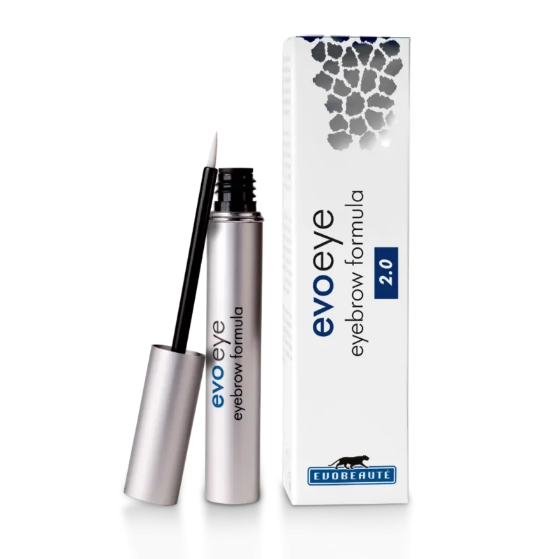 EVOBEAUTÉ Eyebrow Formula Augenbrauenserum 2.0 – Augenbrauenserum, 6ml, Spender offen und Umkarton