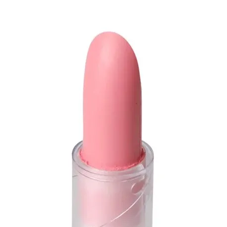 GRIMAS Lipstick PURE matt rosa 5-2 – hochpigmentierter, cremig-matter Lippenstift, 3,5g, Detailaufnahme Lippenstift offen