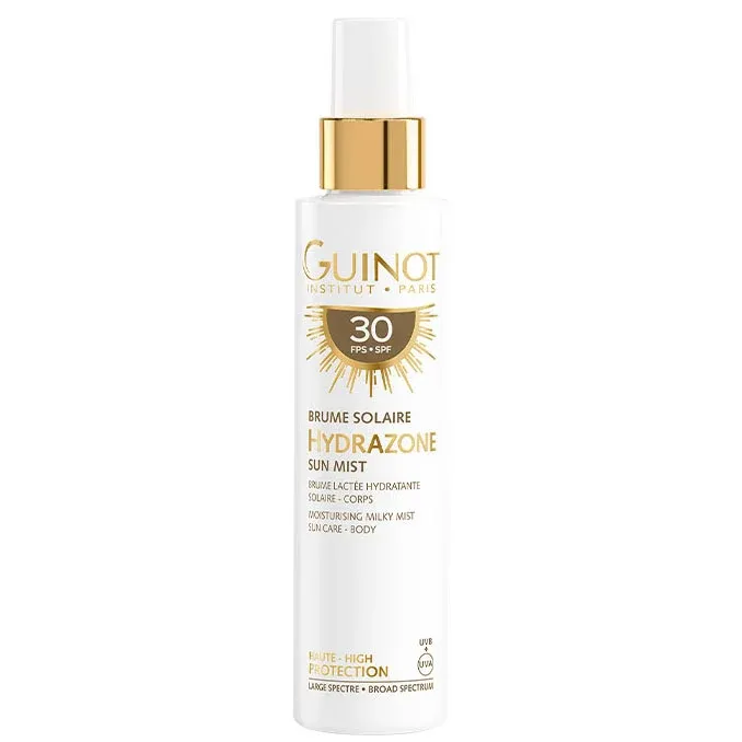 GUINOT Brume Solaire Hydrazone Body LSF 30 – Sonnenschutzspray, 150ml, Sprühflasche