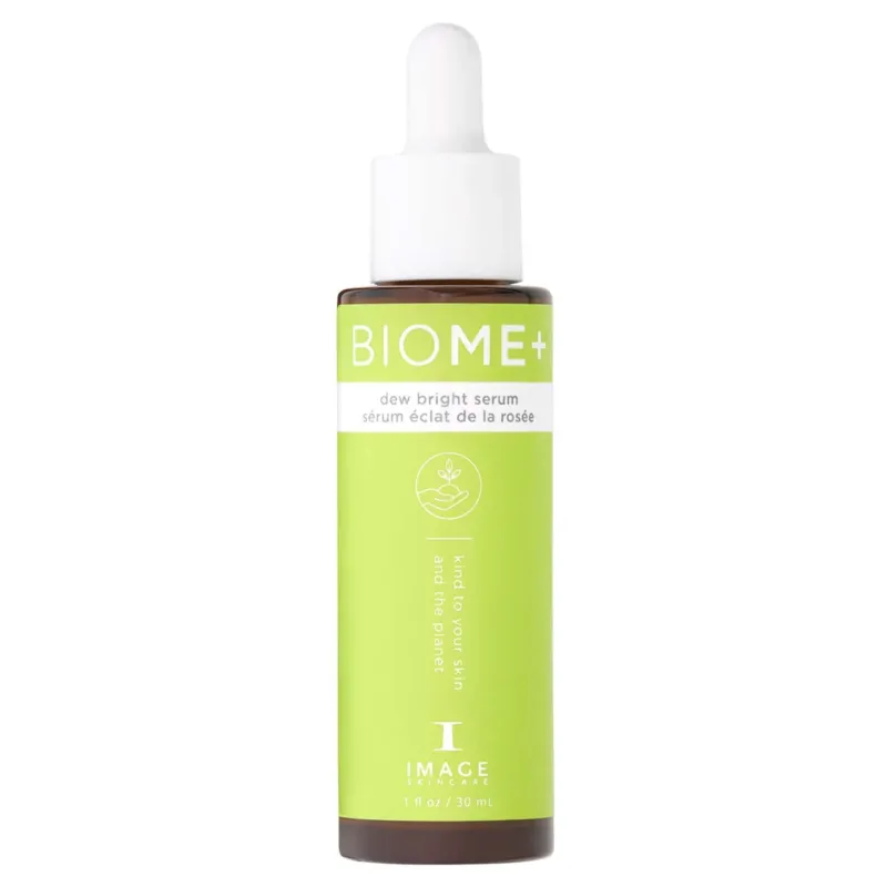IMAGE SKINCARE BIOME+ dew bright serum – Glow-Serum, 30ml, Pipettenflasche