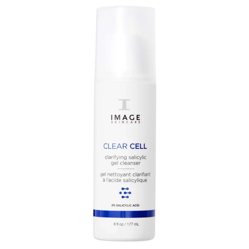 IMAGE SKINCARE CLEAR CELL Clarifying Salicylic Gel Cleanser – bei Akne und Hautunreinheiten, 177ml, Pumpspender
