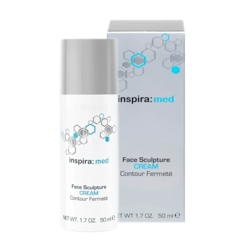 INSPIRA:COSMETICS inspira: med Face Sculpture Cream 50 ml – Straffende Retinol-Pflege, 50ml, Pumpspender und Umkarton