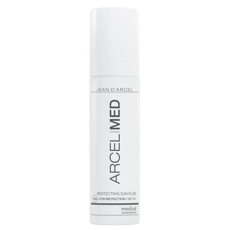 JEAN D'ARCEL ARCELMED Protecting Sun Fluid SPF 50+ – leichter Sonnenschutz, 50ml, Pumpspender