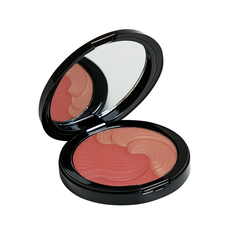JEAN D'ARCEL blusher powder – no. 02 warm rose, 12,5g, Spiegeldose offen