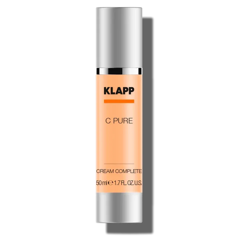 KLAPP C PURE Cream Complete – Reichhaltige Vitamin-C-Creme, 50ml, Pumpspender