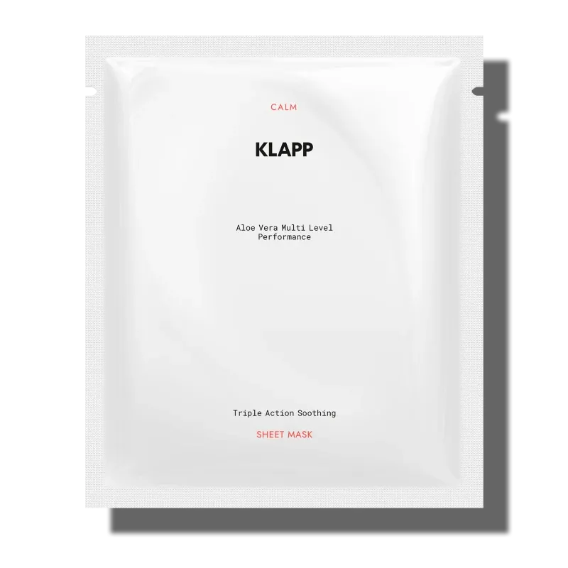 KLAPP Skin Natural Triple Action Soothing Sheet Mask, 1Stk, Sachet