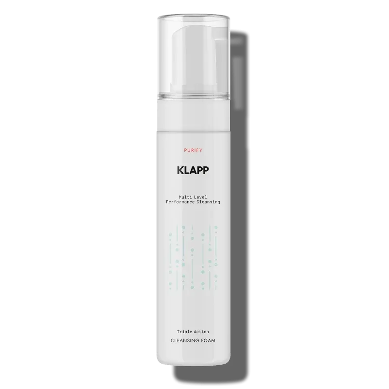 KLAPP Triple Action Cleansing Foam – Reinigungsschaum mit Anti-Pollution-Effekt, 200ml, Pumpspender