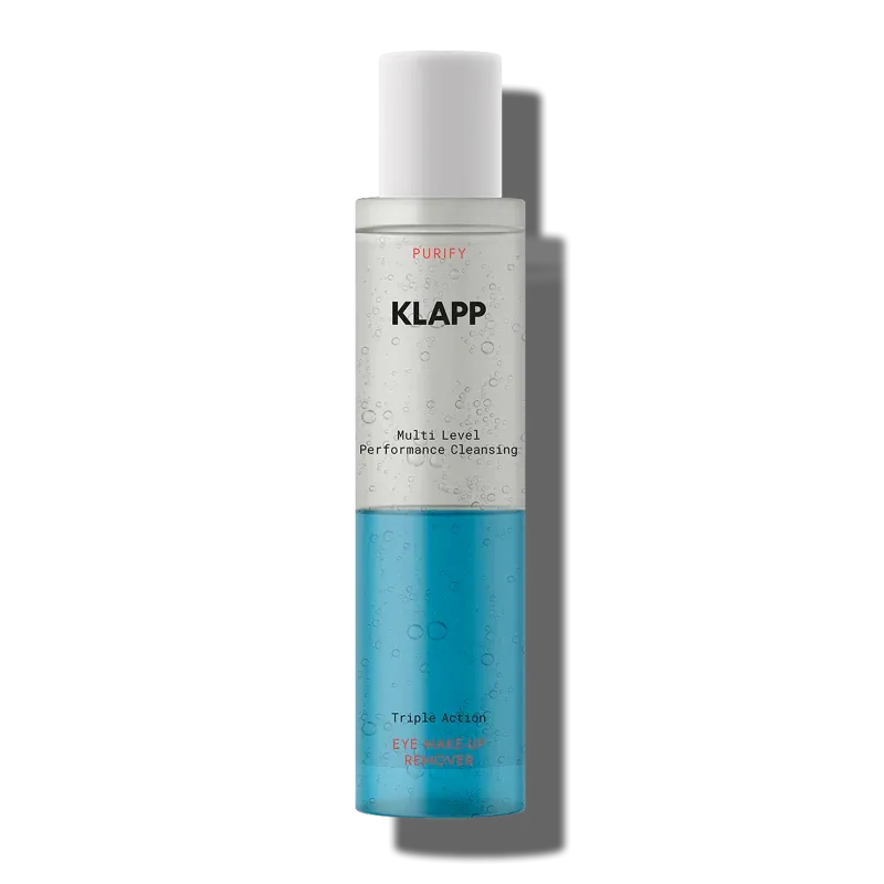 KLAPP Triple Action Eye Make-Up Remover – 2-Phasen Augen-Make-up-Entferner, 125ml, Spenderflasche