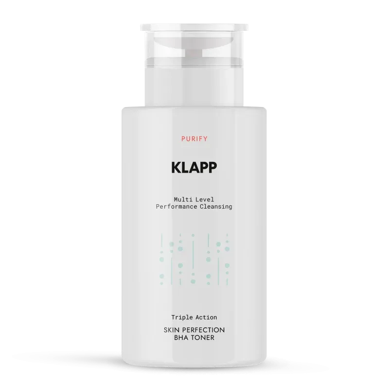 KLAPP Triple Action Skin Perfection BHA Toner – Klärender Toner, 200ml, Pumpspender