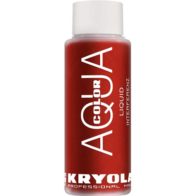 KRYOLAN Aquacolor Liquid Interferenz 080G – flüssiges Perlglanz-Make-up, 30ml, Flasche