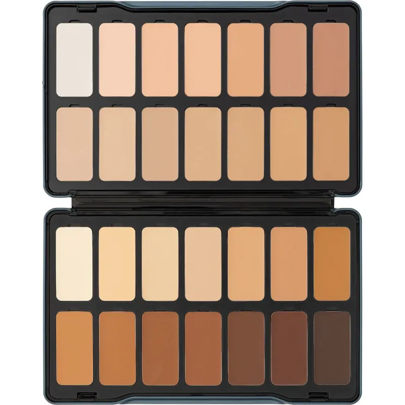 KRYOLAN Digital Complexion Cream Foundation Palette 28 Farben – 28 vegane, magnetische Farben, 49g, offen