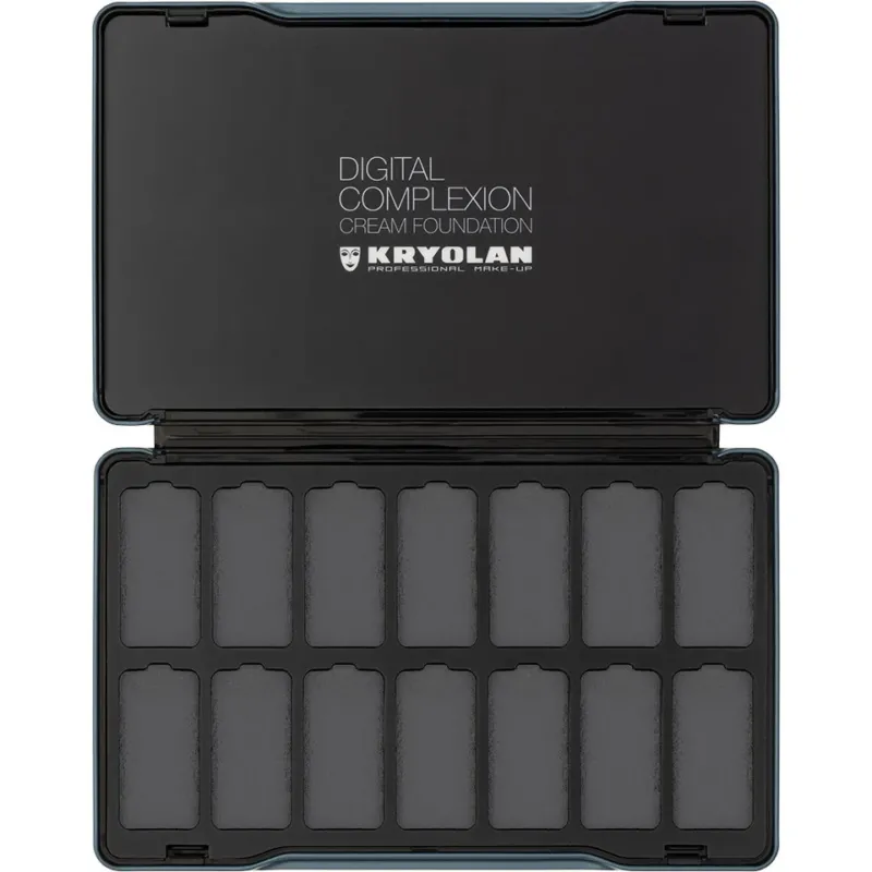 KRYOLAN Digital Complexion Leerpalette – für 14 Farben, 1 Stück, offen
