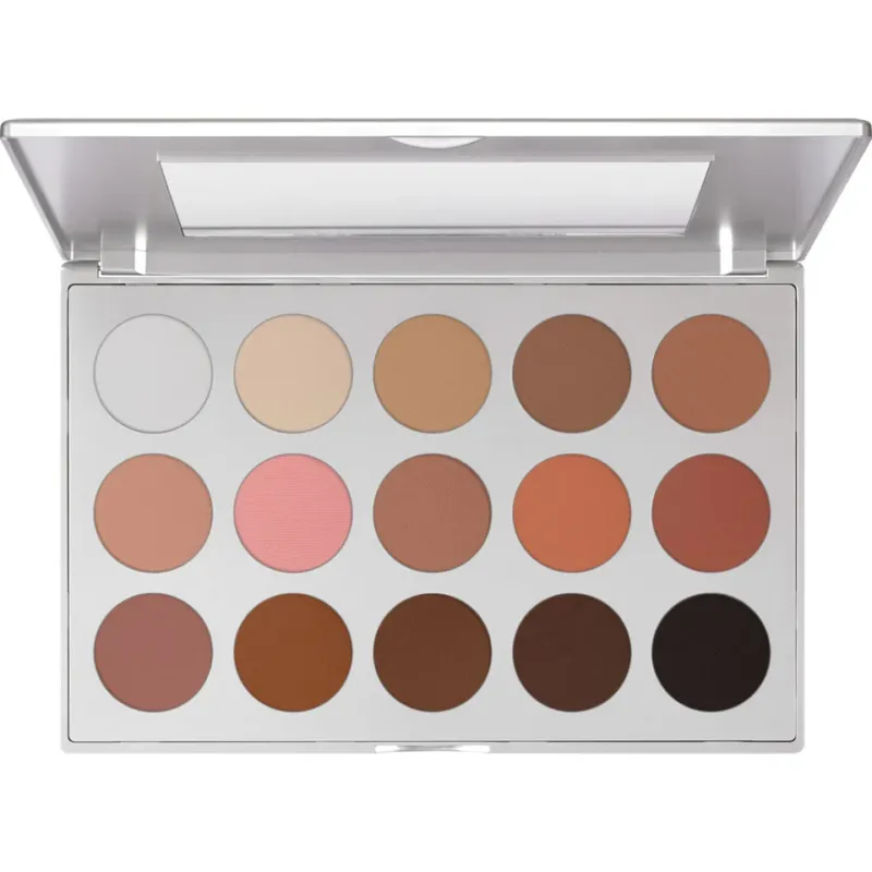 KRYOLAN Eye Shadow Spiegel-Palette 15 Farben Correction – nachfüllbar, 37.5g