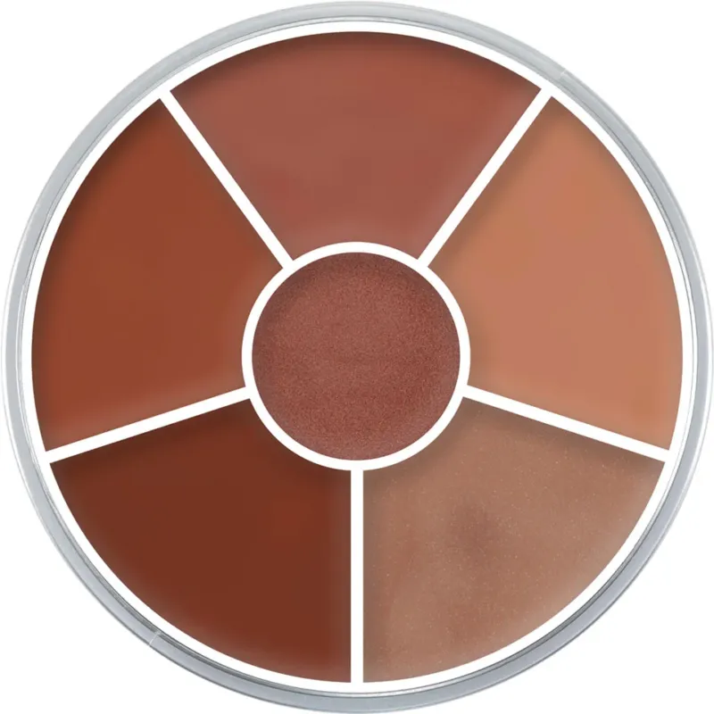 KRYOLAN Lip Rouge Wheel Variante 1 – Lippenpalette mit 6 cremigen Farben, 30g