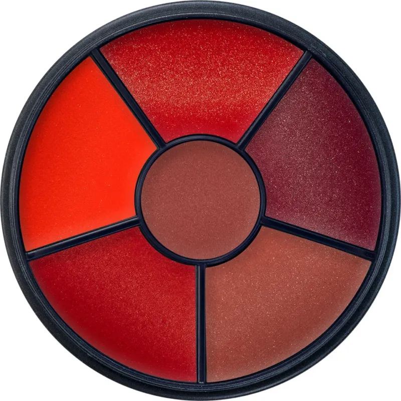 KRYOLAN Lipstick Velvet Kiss Wheel Variante kiss 1 – Lippenpalette mit Pflegeformel, 21g