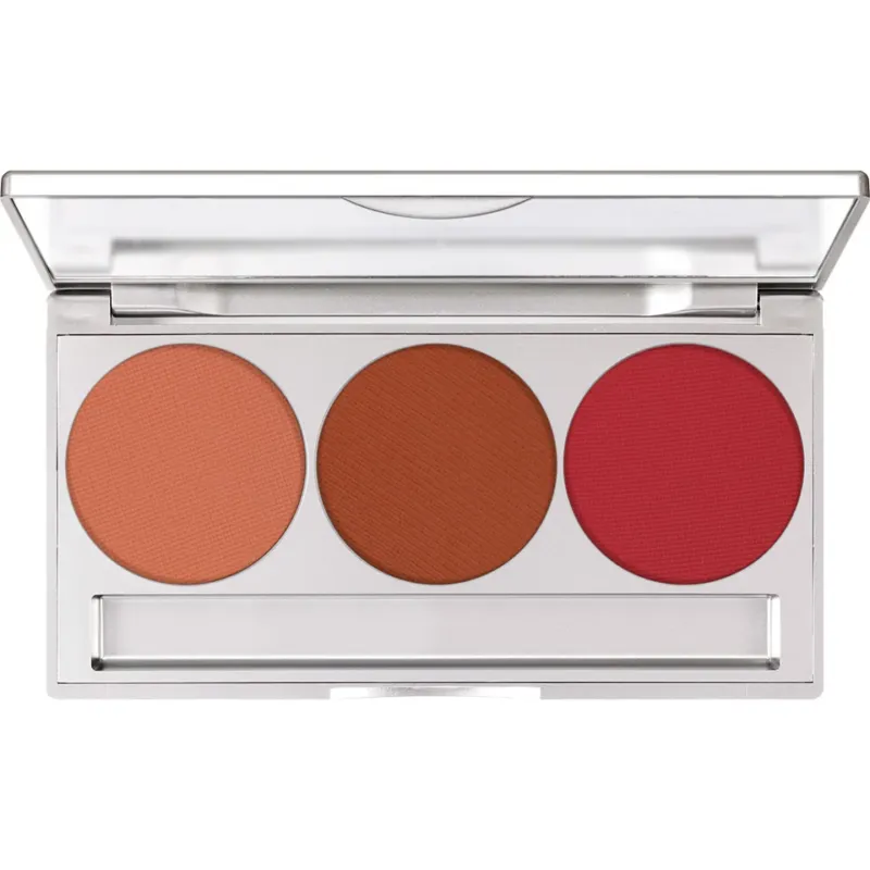 KRYOLAN Professional Trio Blusher Set Allure – magnetische Spiegelpalette, 8g