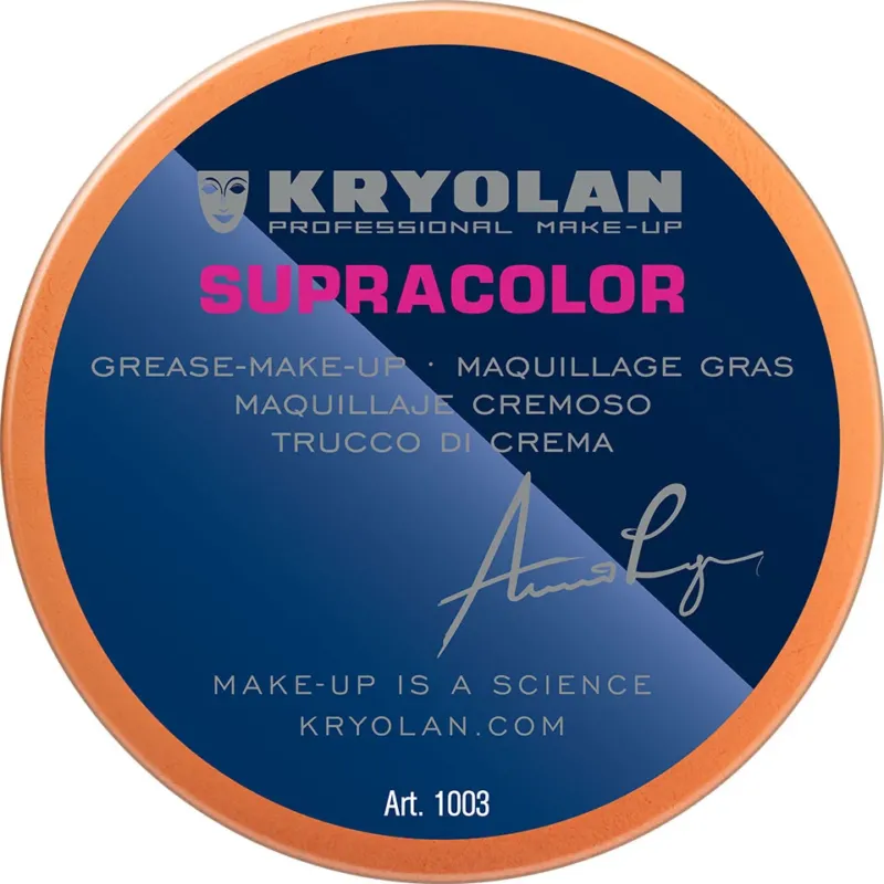 KRYOLAN Supracolor Buntfarben 2 1/2 – deckende Creme Foundation, 55ml, Dose geschlossen