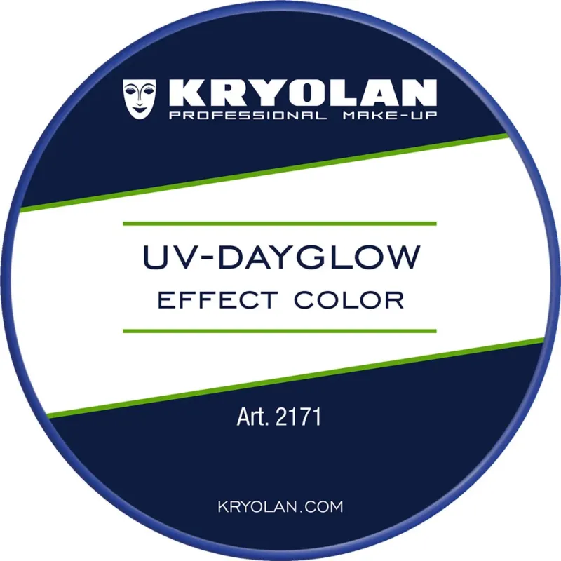 KRYOLAN UV-Dayglow Effect Color blue – Neonfarbe für Schwarzlicht, 8ml