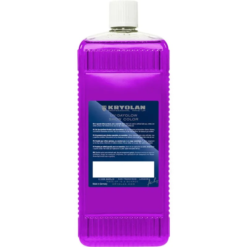 KRYOLAN UV-Dayglow Show Color UV violet – für Schwarzlicht, 1000ml