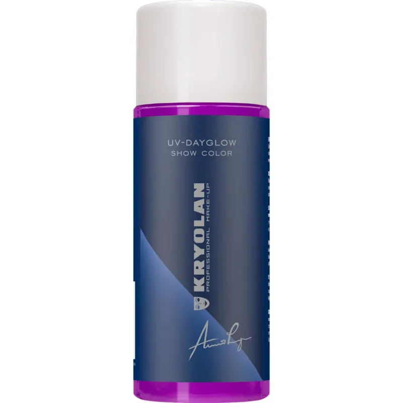 KRYOLAN UV-Dayglow Show Color UV violet – für Schwarzlicht, 100ml