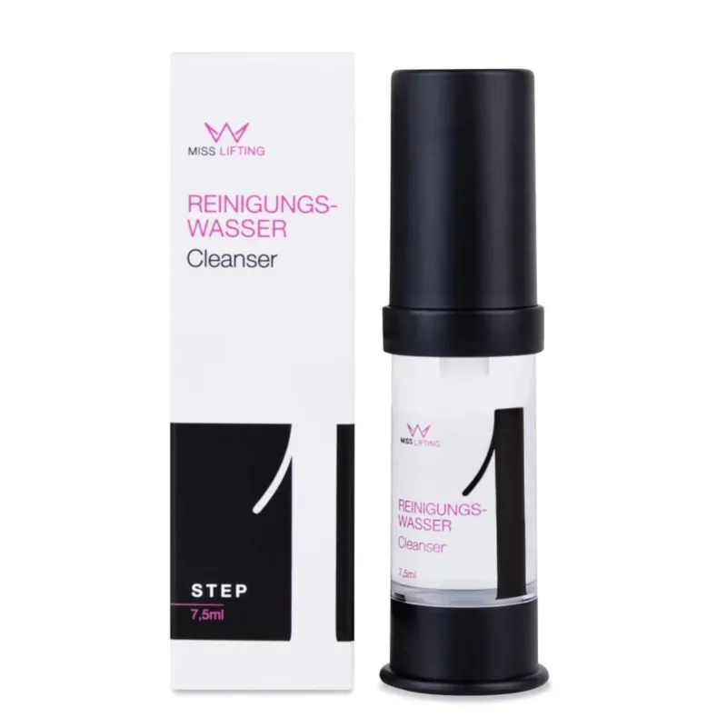 MISS LASHES Lash & Brow Lifting Step 1 Cleanser, 7,5ml, Spender und Umkarton