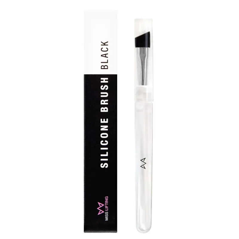 MISS LASHES Silikon Brush – schwarz, 1Stk, Bürste und Umkarton