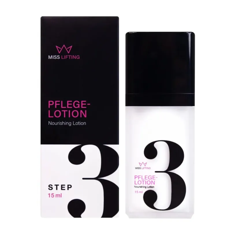 MISS LASHES Speed Lash & Brow Lifting Step 3 Pflegelotion, 15ml, Spender und Umkarton