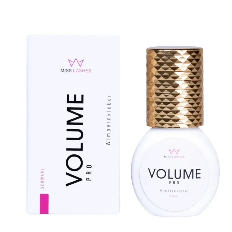MISS LASHES Wimpernkleber Volume Pro – für Wimpernverlängerung, 5g, Spender und Umkarton