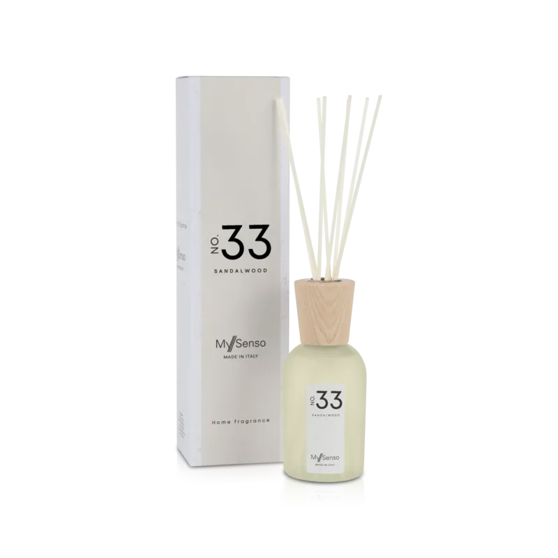 MY SENSO Raumduft N°33 Sandalwood , 240ml, Flacon mit Stäbchen und Umkarton