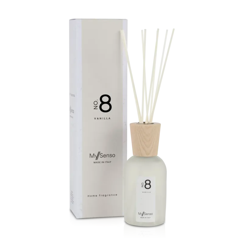 My Senso Raumduft N°8 Vanilla , 240ml, Flacon mit Stäbchen und Umkarton
