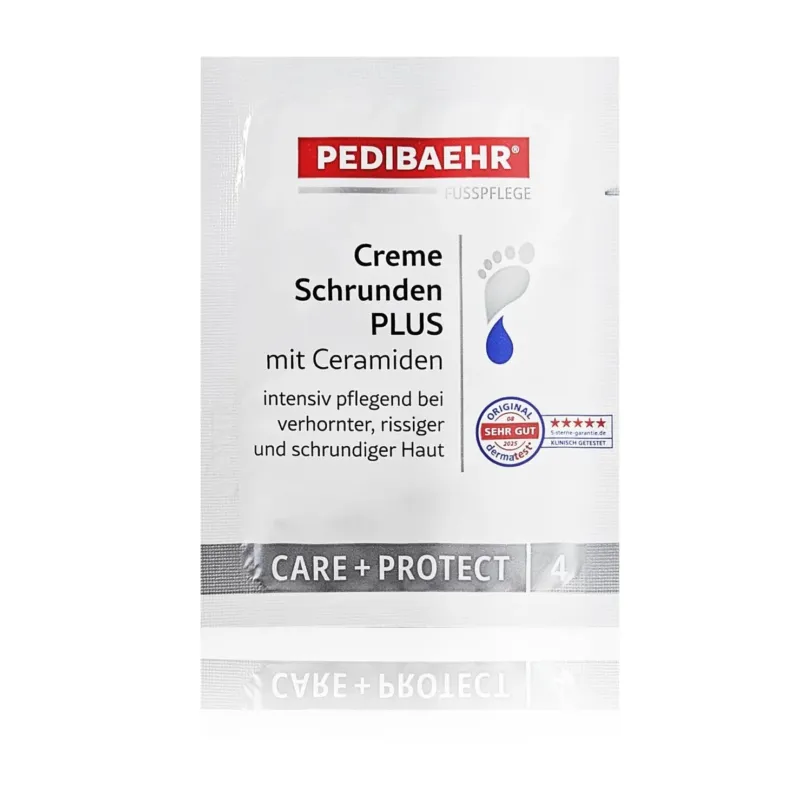 PEDIBAEHR Creme Schrunden PLUS – reichhaltige Fußpflege, 2ml, Sachet