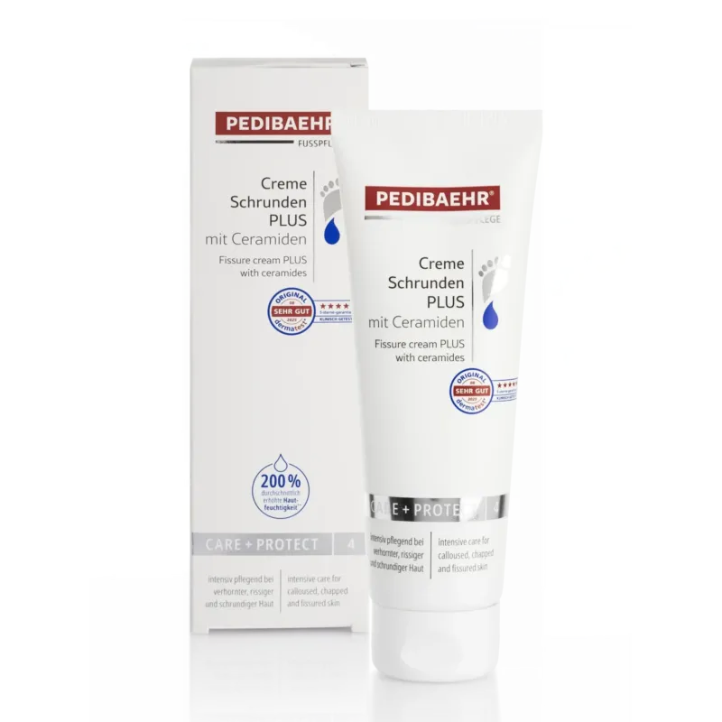 PEDIBAEHR Creme Schrunden PLUS mit Ceramiden , 125ml, Tube und Umkarton