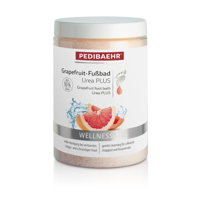 PEDIBAEHR Grapefruit-Fußbad Urea PLUS – für weiche Füße, 500g, Dose