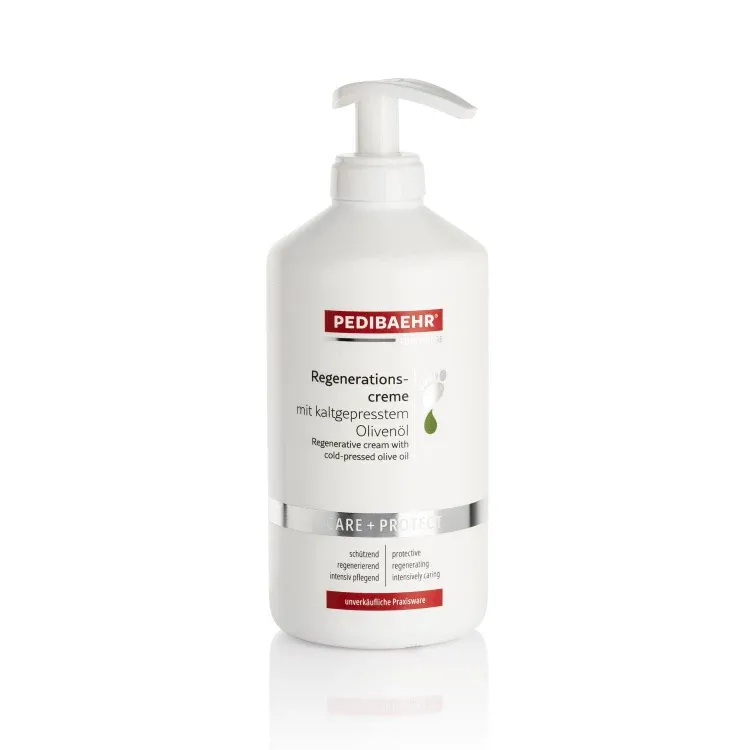 PEDIBAEHR Regenerationscreme mit Olivenöl , 500ml, Pumpspender