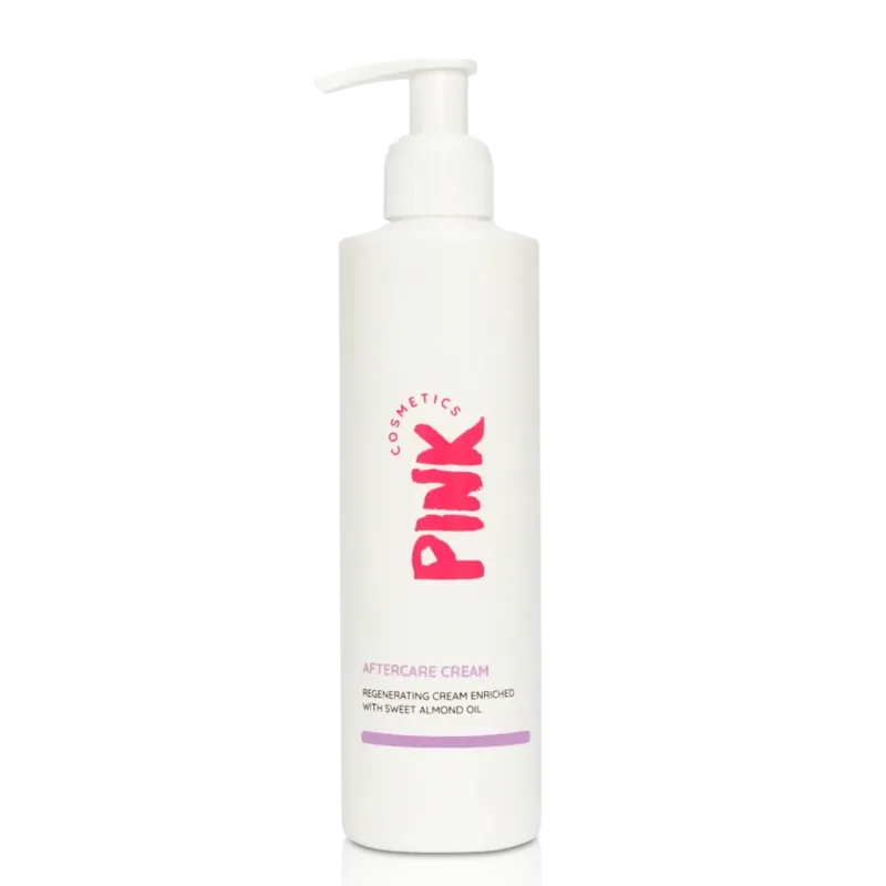 PINK COSMETICS Aftercare Cream – beruhigende Pflege nach Waxing, 250ml, Pumpspender