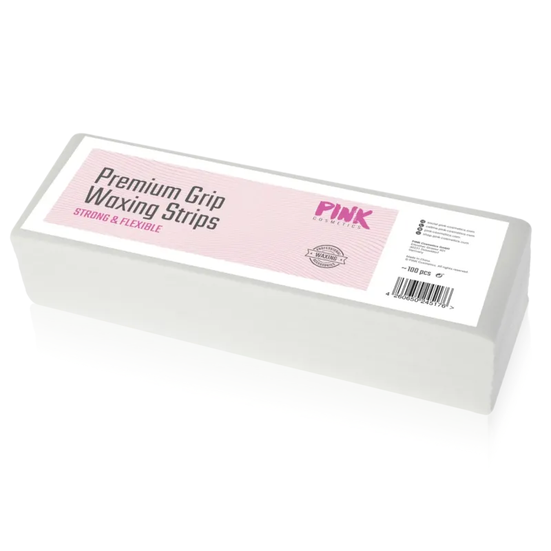 PINK COSMETICS Waxing Stripes – Textilfreie Premium-Vliesstreife, 100stk