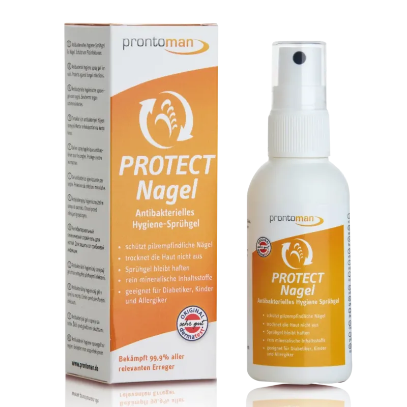 PRONTOMAN Protect Nagel Sprühgel – antibakterielles Hygienespray , 50ml