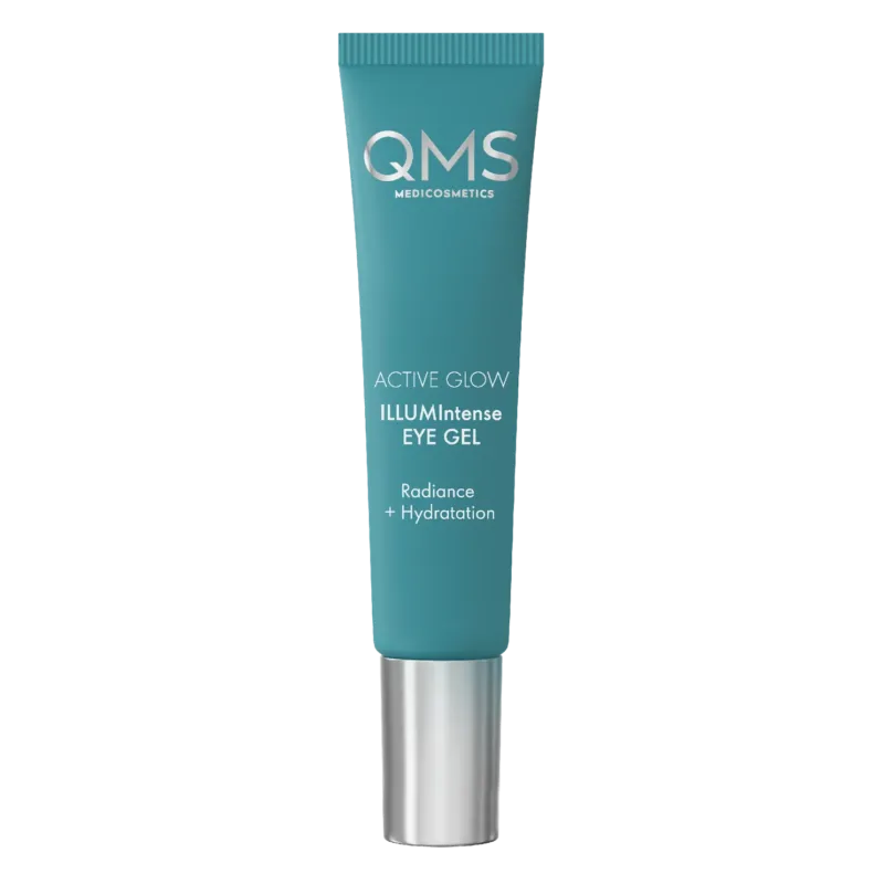 QMS Active Glow ILLUMIntense Eye Gel – gegen Augenringe, 15ml, Tube geschlossen